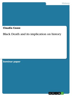 cover image of Black Death and its implication on history